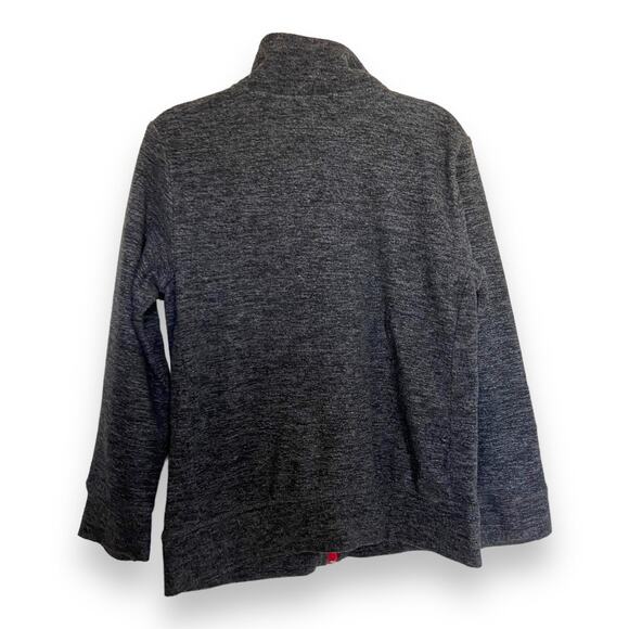 Puma Boys Fleece Jacket Sz M 8 10 Gray Red Full Front Zip Lightweight‎ Layering - Picture 5 of 9